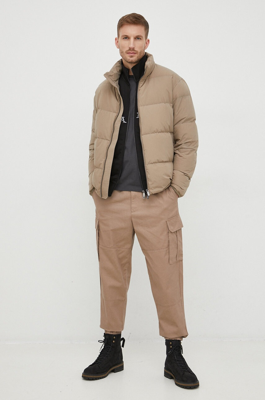 Lyle & Scott Памучна тениска в червено - Pepit.bg