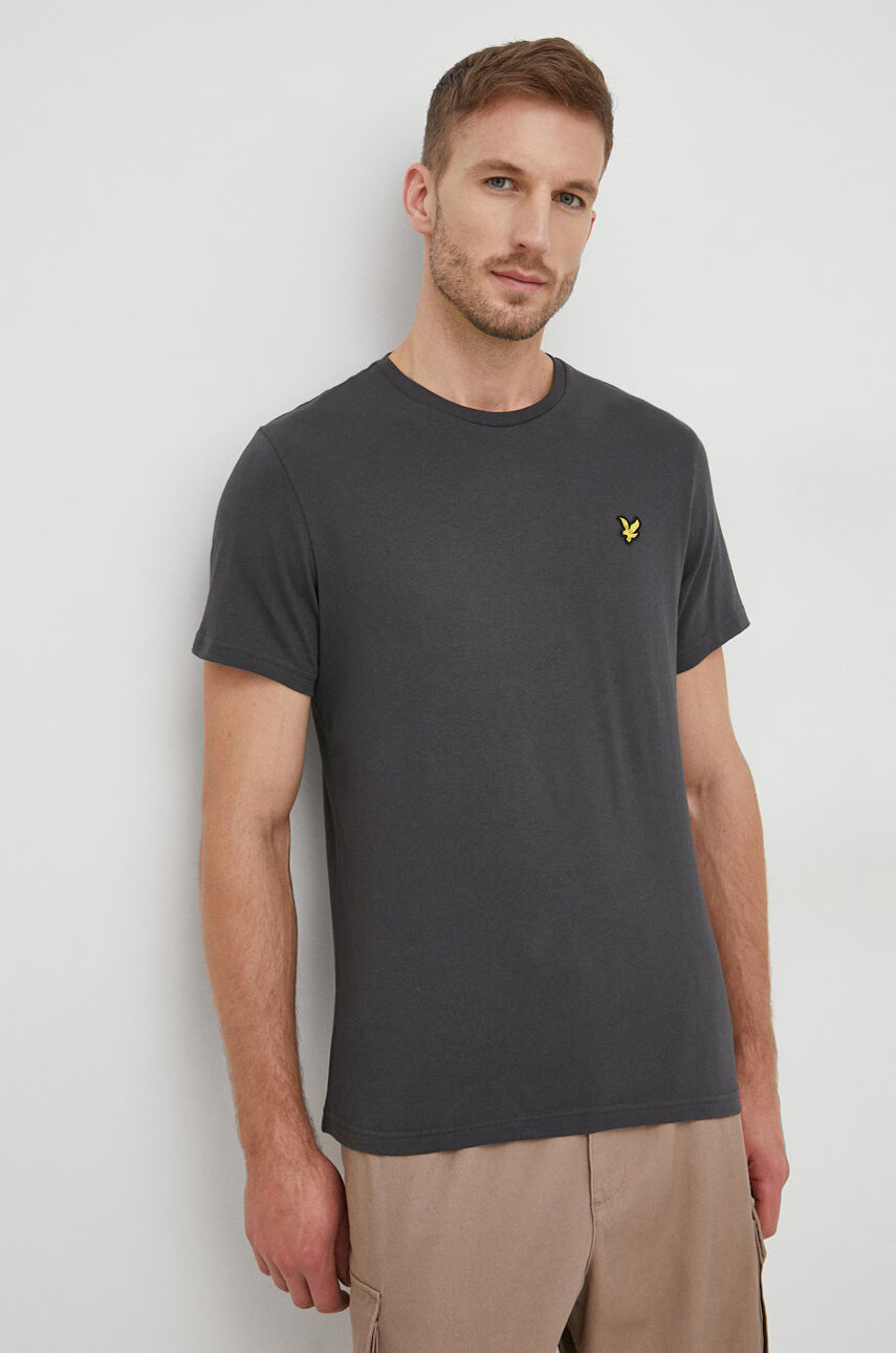Lyle & Scott Памучна тениска в червено - Pepit.bg
