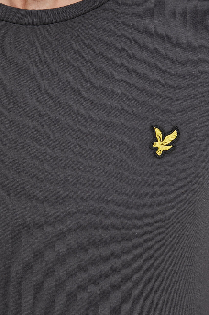 Lyle & Scott Памучна тениска в червено - Pepit.bg
