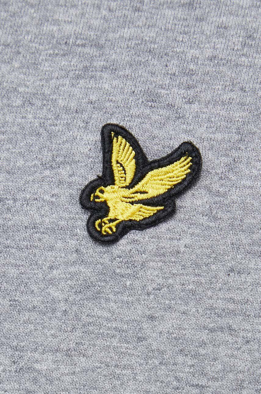 Lyle & Scott Памучна тениска в сиво - Pepit.bg