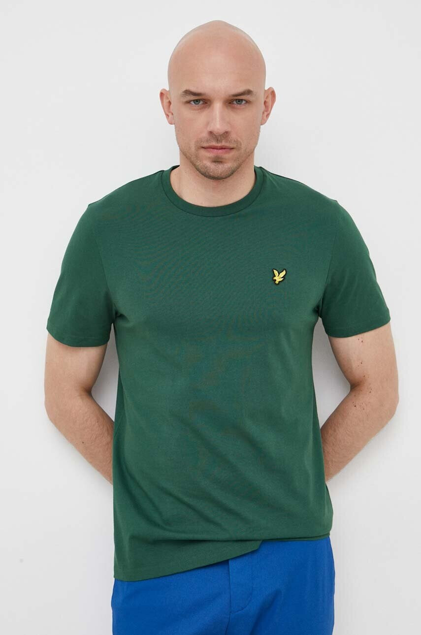 Lyle & Scott Памучна тениска в червено - Pepit.bg