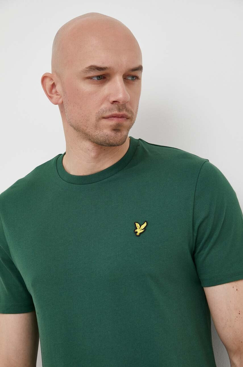 Lyle & Scott Памучна тениска в червено - Pepit.bg
