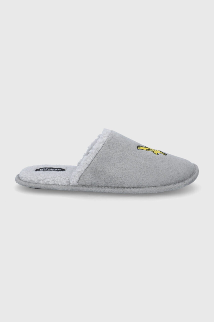 Lyle & Scott Пантофи в сиво - Pepit.bg