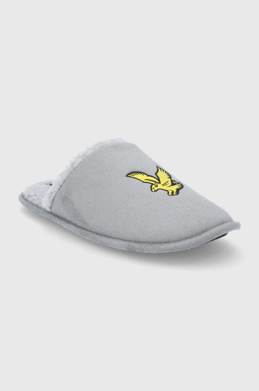Lyle & Scott Пантофи в сиво - Pepit.bg
