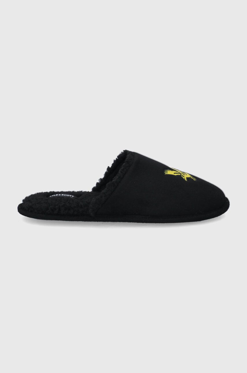 Lyle & Scott Пантофи в черно - Pepit.bg