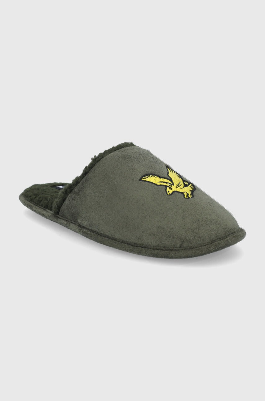 Lyle & Scott Пантофи в зелено - Pepit.bg