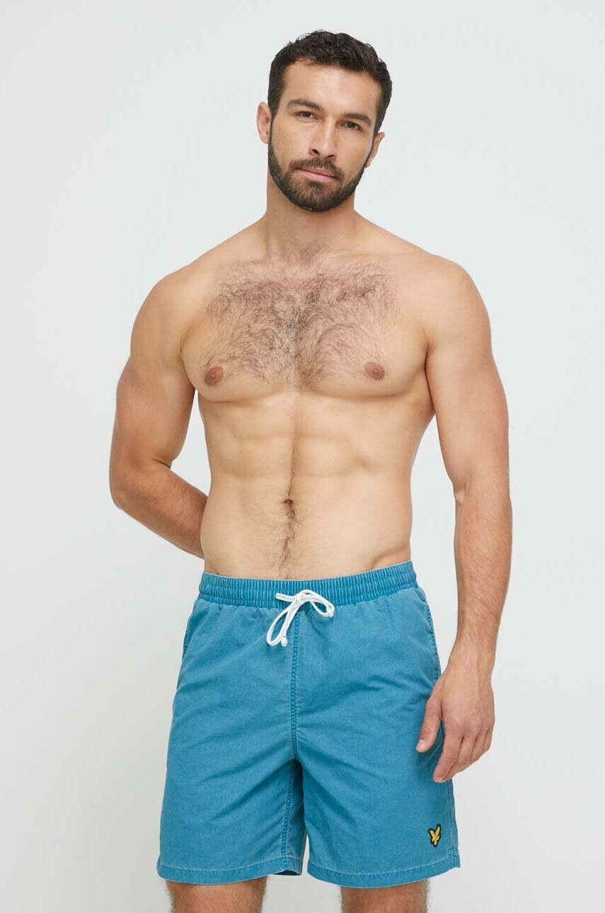 Lyle & Scott Плувни шорти в синьо - Pepit.bg