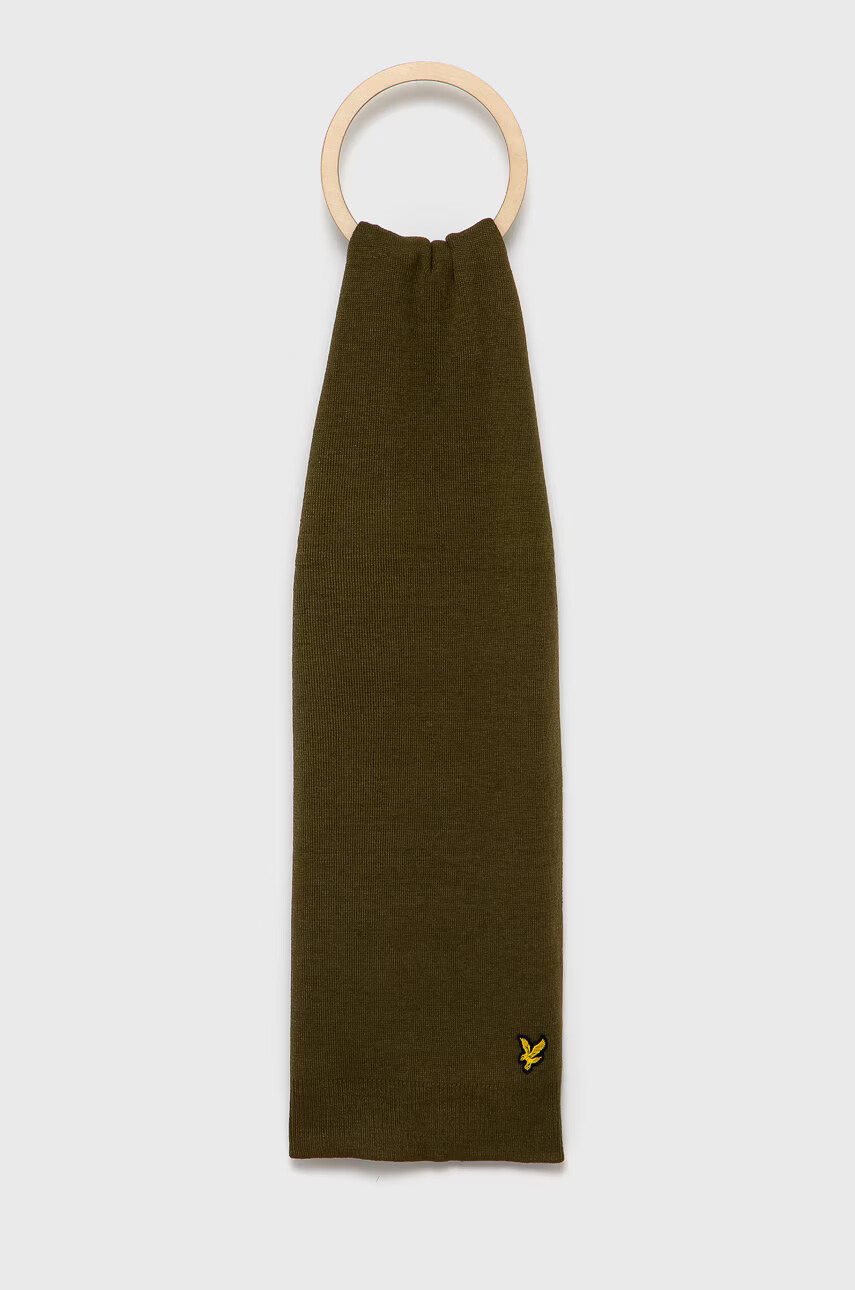 Lyle & Scott Шал в зелено с изчистен дизайн - Pepit.bg