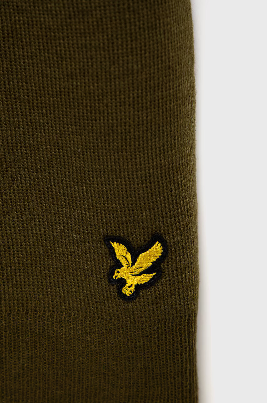 Lyle & Scott Шал в зелено с изчистен дизайн - Pepit.bg