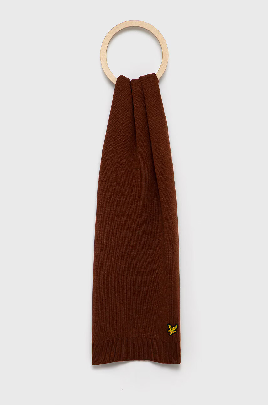 Lyle & Scott Шал в кафяво с изчистен дизайн - Pepit.bg