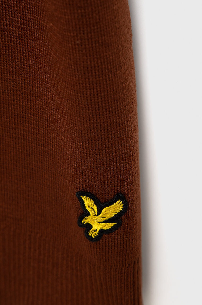 Lyle & Scott Шал в кафяво с изчистен дизайн - Pepit.bg