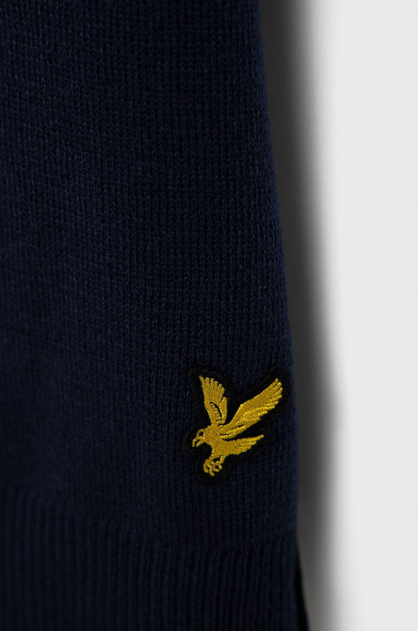 Lyle & Scott Шал в тъмносиньо с изчистен дизайн - Pepit.bg