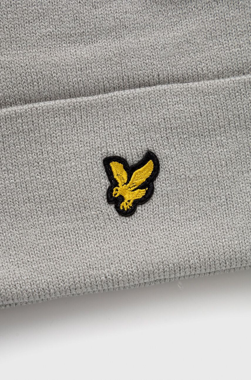 Lyle & Scott Шапка в сиво с фина плетка - Pepit.bg