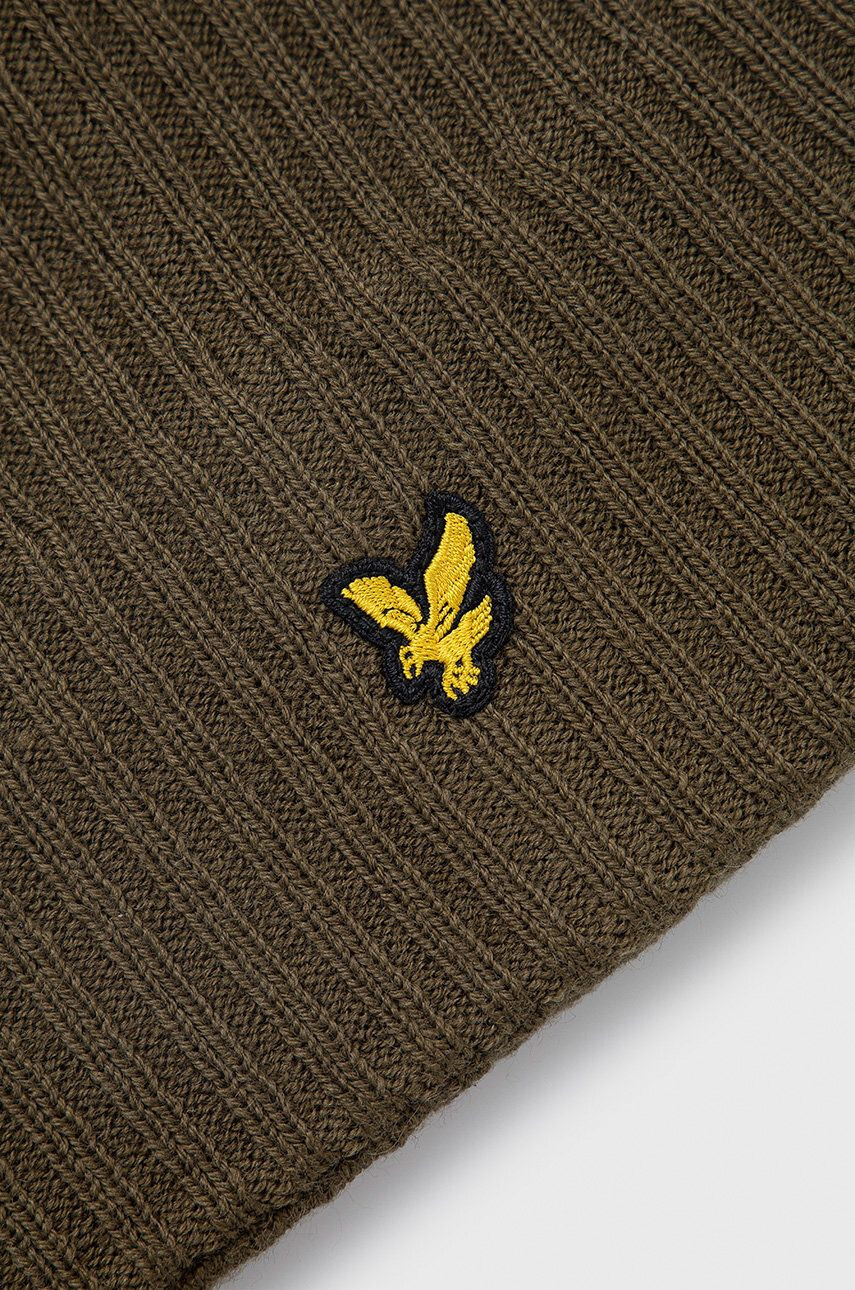 Lyle & Scott Шапка в зелено с фина плетка - Pepit.bg