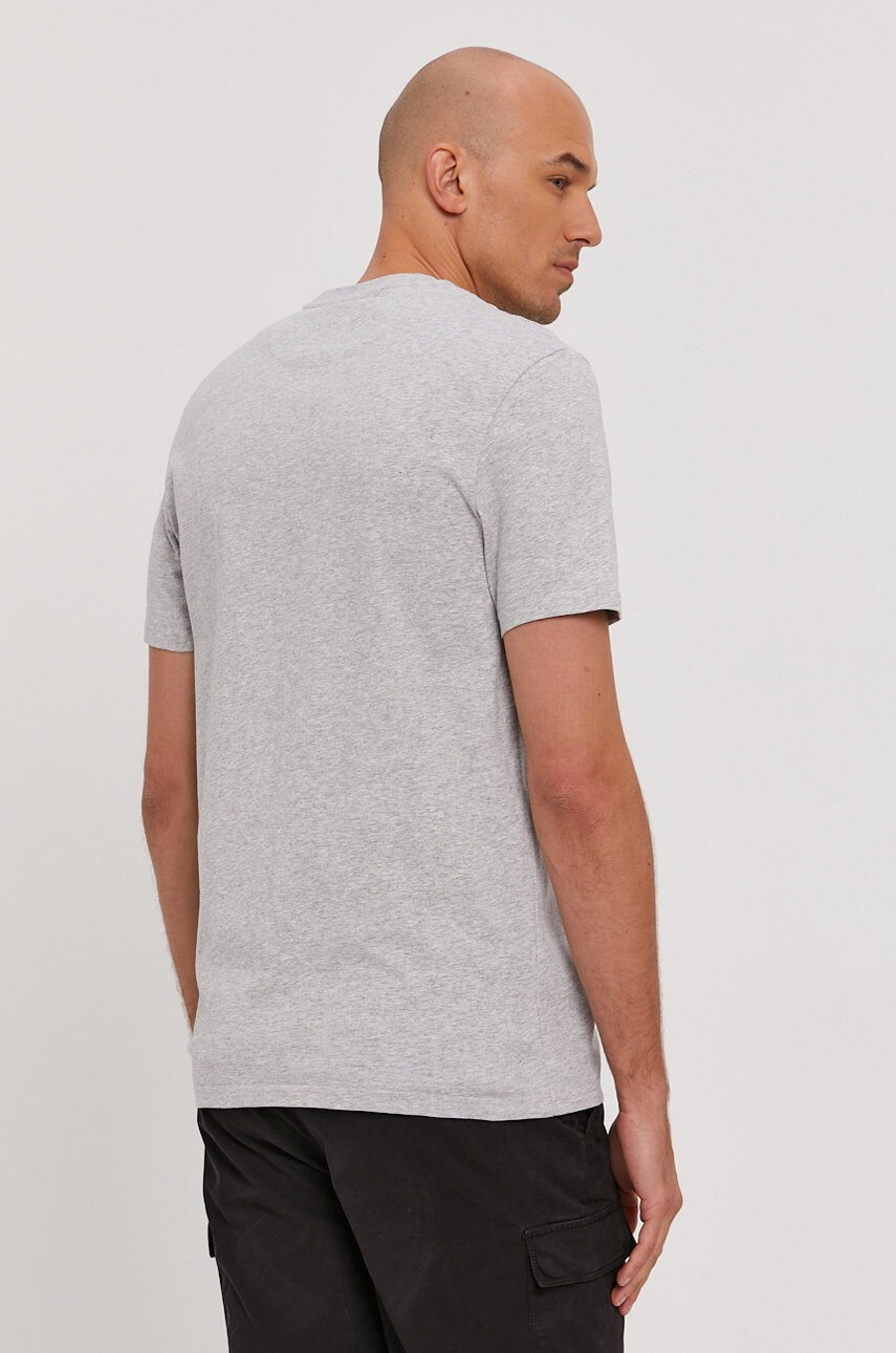 Lyle & Scott Тениска мъжка в сиво с изчистен дизайн - Pepit.bg