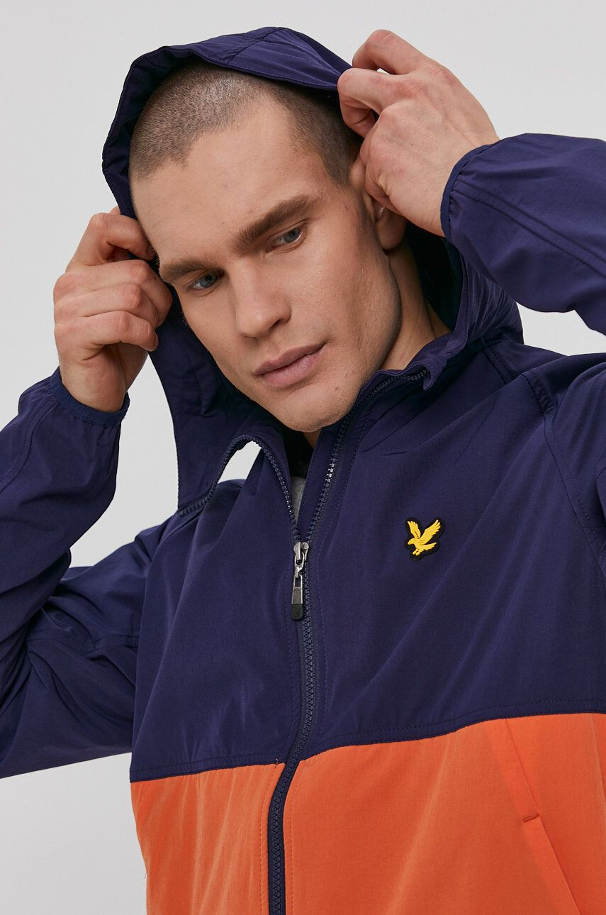 Lyle & Scott Яке мъжко в тъмносиньо с преходна изолация - Pepit.bg