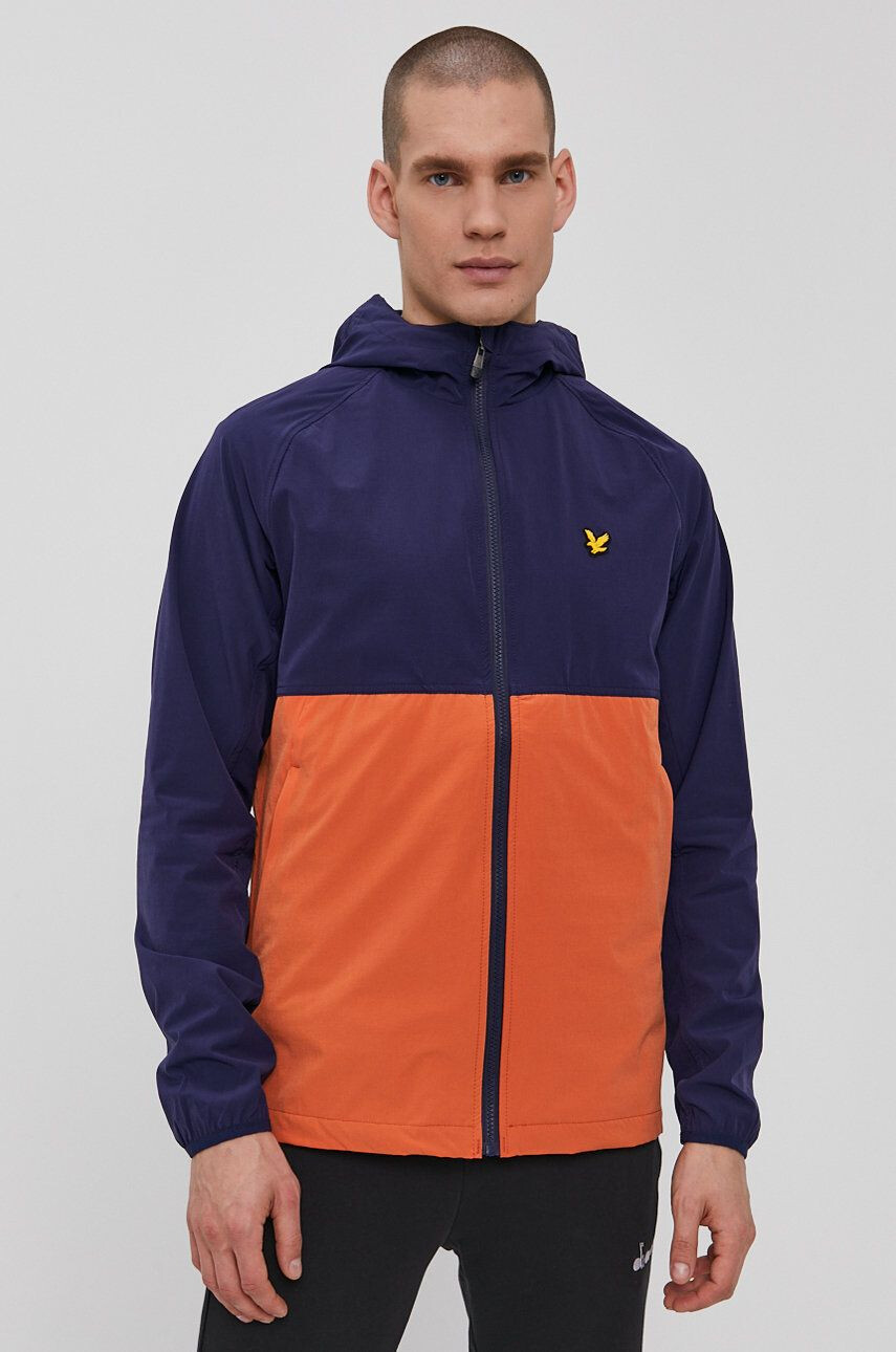 Lyle & Scott Яке мъжко в тъмносиньо с преходна изолация - Pepit.bg