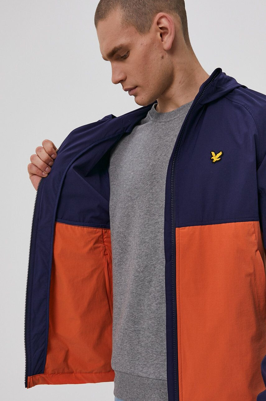 Lyle & Scott Яке мъжко в тъмносиньо с преходна изолация - Pepit.bg