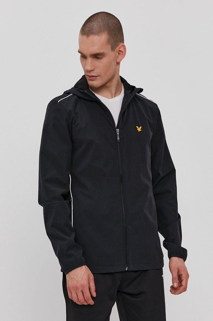 Lyle & Scott Яке мъжко в черно с преходна изолация - Pepit.bg