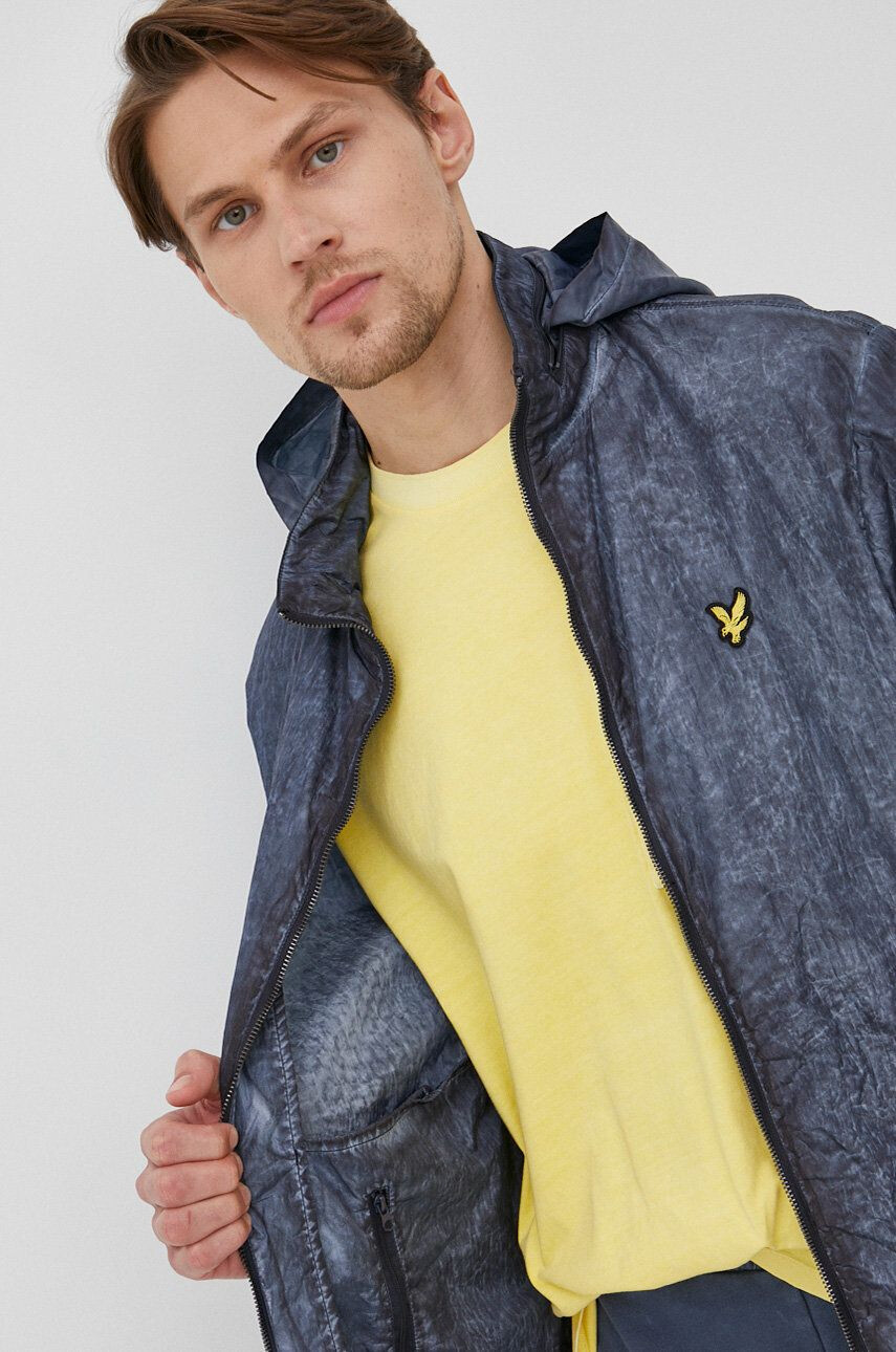 Lyle & Scott Яке мъжка в тъмносиньо с преходна изолация - Pepit.bg