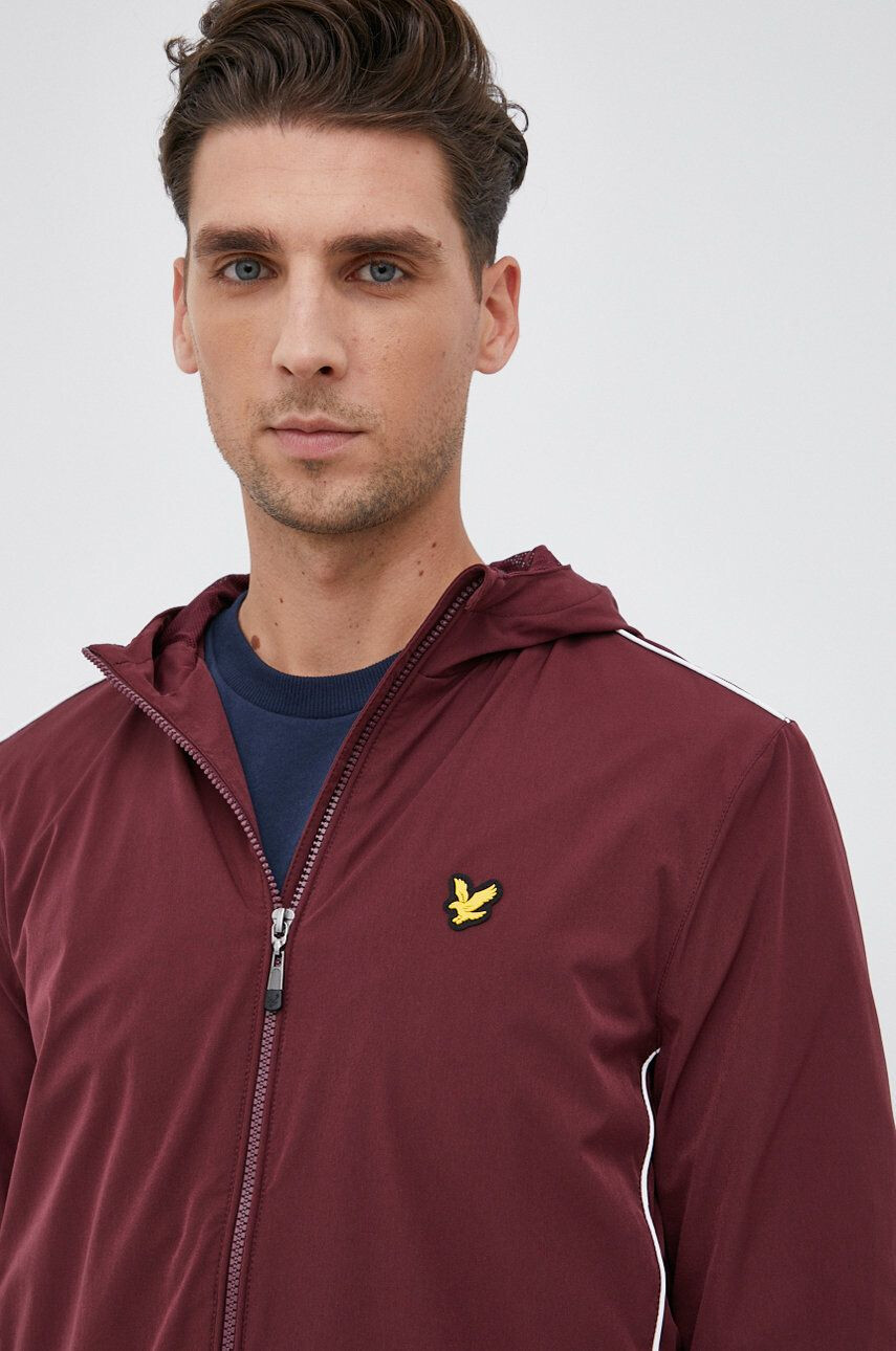 Lyle & Scott Яке в бордо с преходна изолация - Pepit.bg