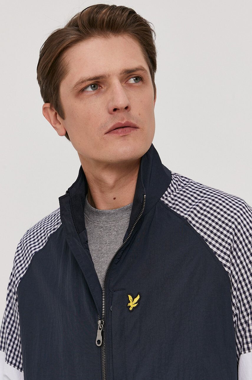 Lyle & Scott Яке мъжко в тъмносиньо с преходна изолация - Pepit.bg