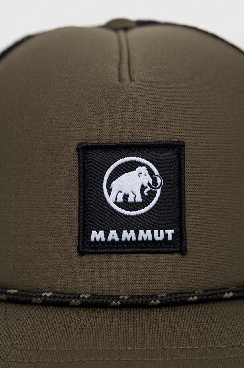 Mammut Шапка с козирка Crag Logo в зелено с апликация - Pepit.bg