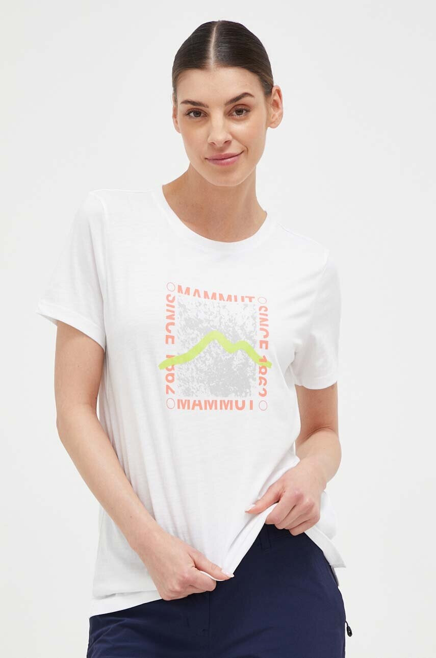 Mammut Спортна тениска Core в бяло - Pepit.bg