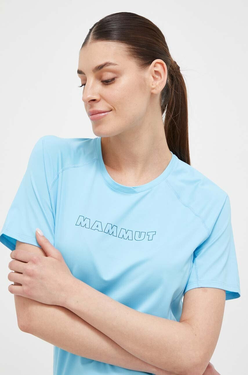 Mammut Спортна тениска Selun FL Logo в синьо - Pepit.bg