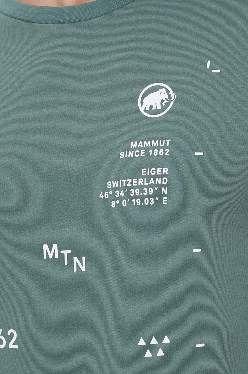 Mammut Суичър Core Logo в зелено с принт - Pepit.bg