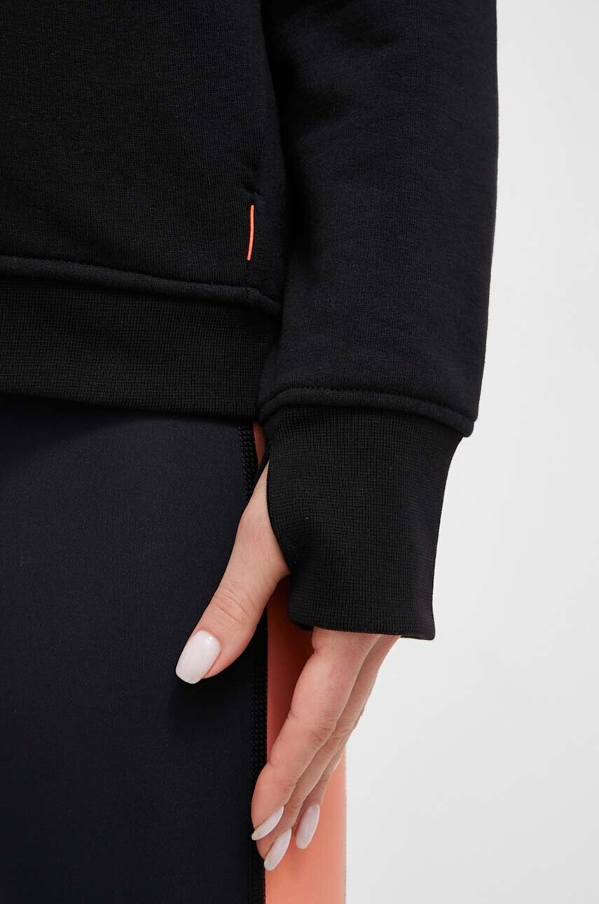 Mammut Суичър ML Hooded в черно с качулка с изчистен дизайн - Pepit.bg