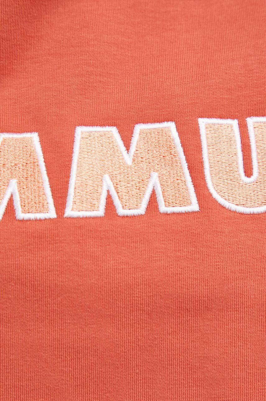 Mammut Суичър ML Hoody Logo в розово с качулка с апликация - Pepit.bg