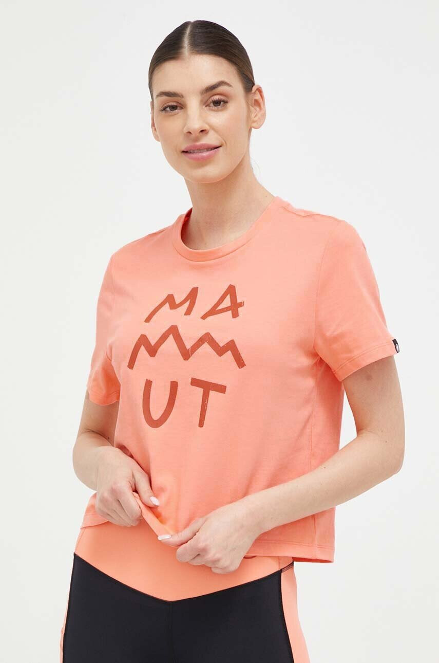 Mammut Тениска Massone Lettering в розово - Pepit.bg