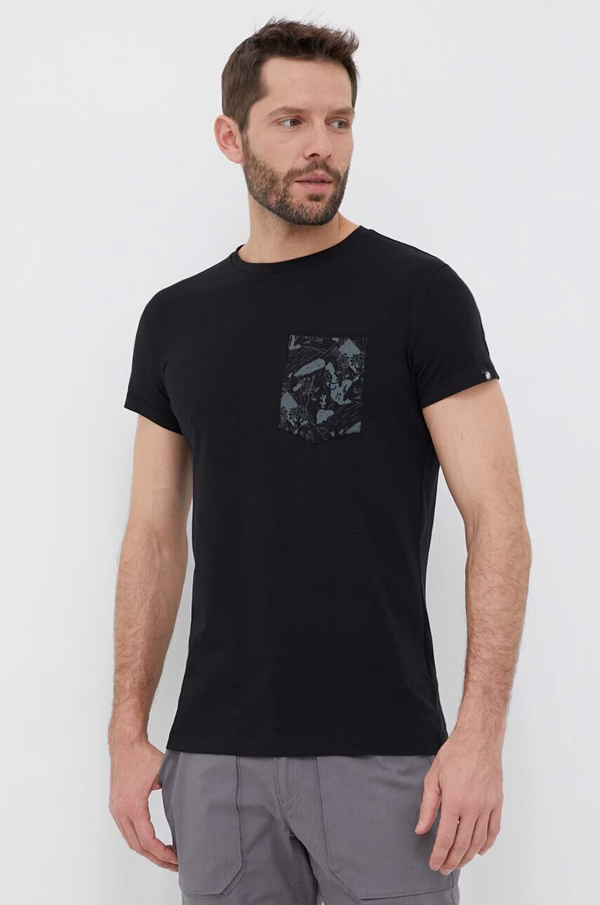 Mammut Тениска Massone Pocket в черно с принт - Pepit.bg