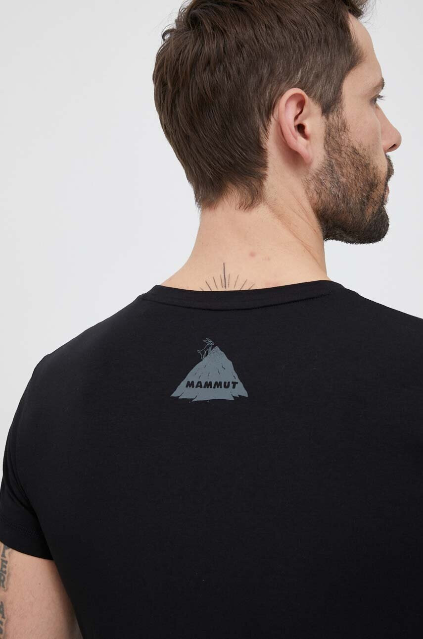 Mammut Тениска Massone Pocket в черно с принт - Pepit.bg
