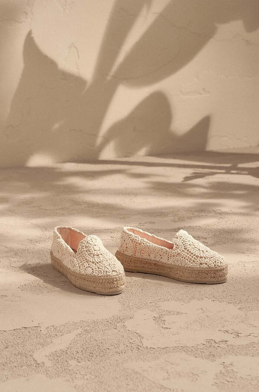 Manebi Еспадрили Double Sole Espadrilles в бежово с платформа G 4.3 D0 - Pepit.bg
