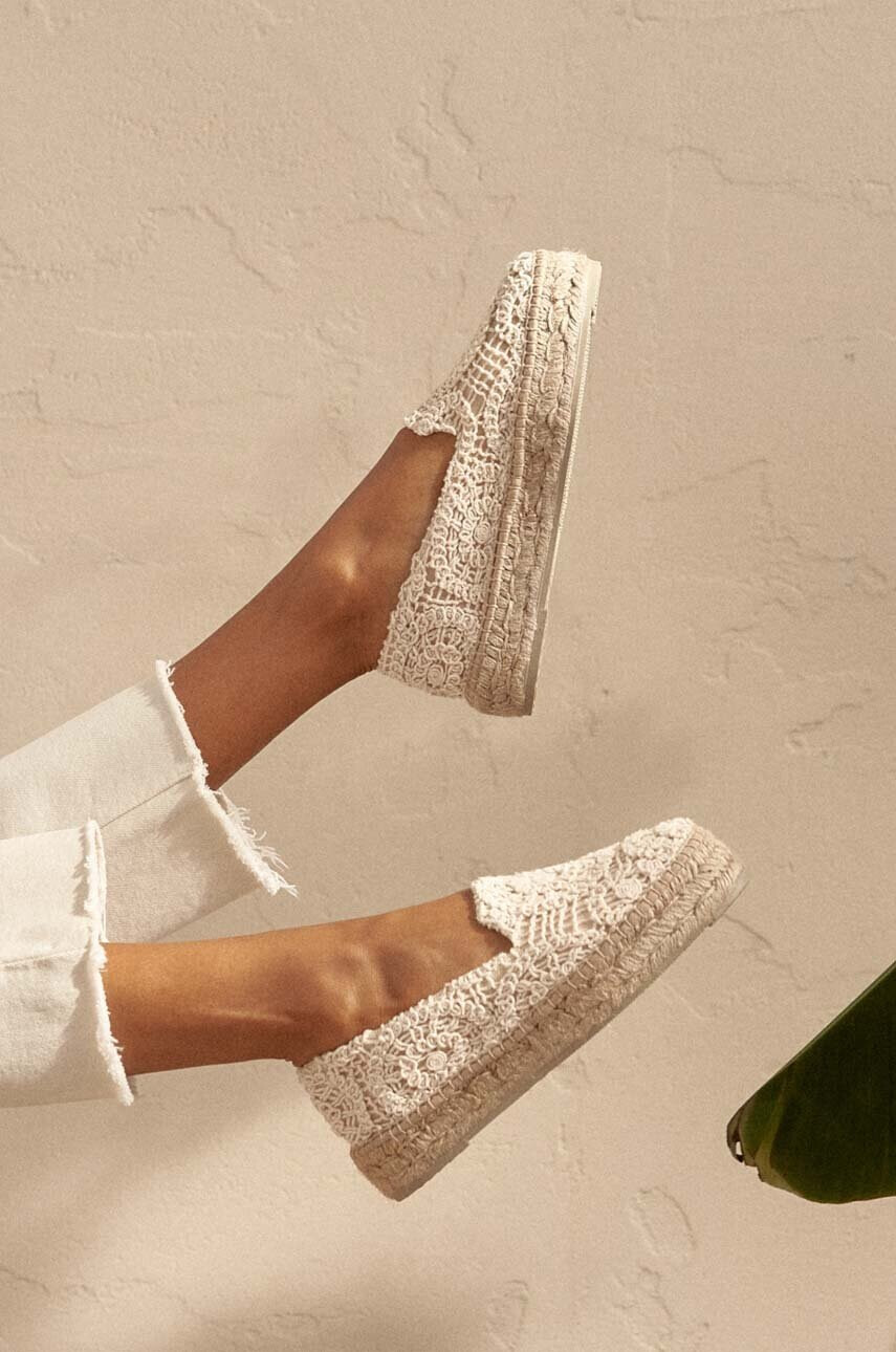Manebi Еспадрили Double Sole Espadrilles в бежово с платформа G 4.3 D0 - Pepit.bg