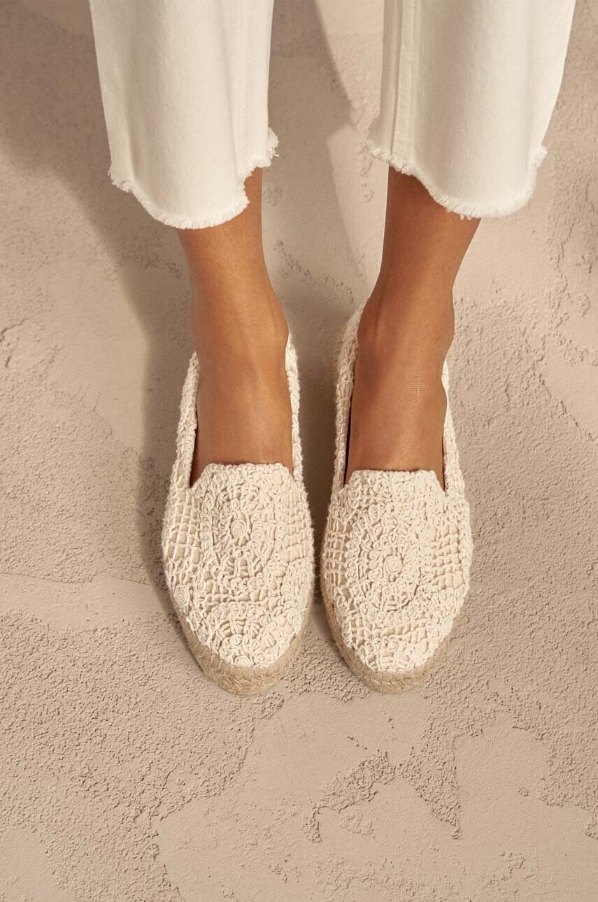 Manebi Еспадрили Double Sole Espadrilles в бежово с платформа G 4.3 D0 - Pepit.bg