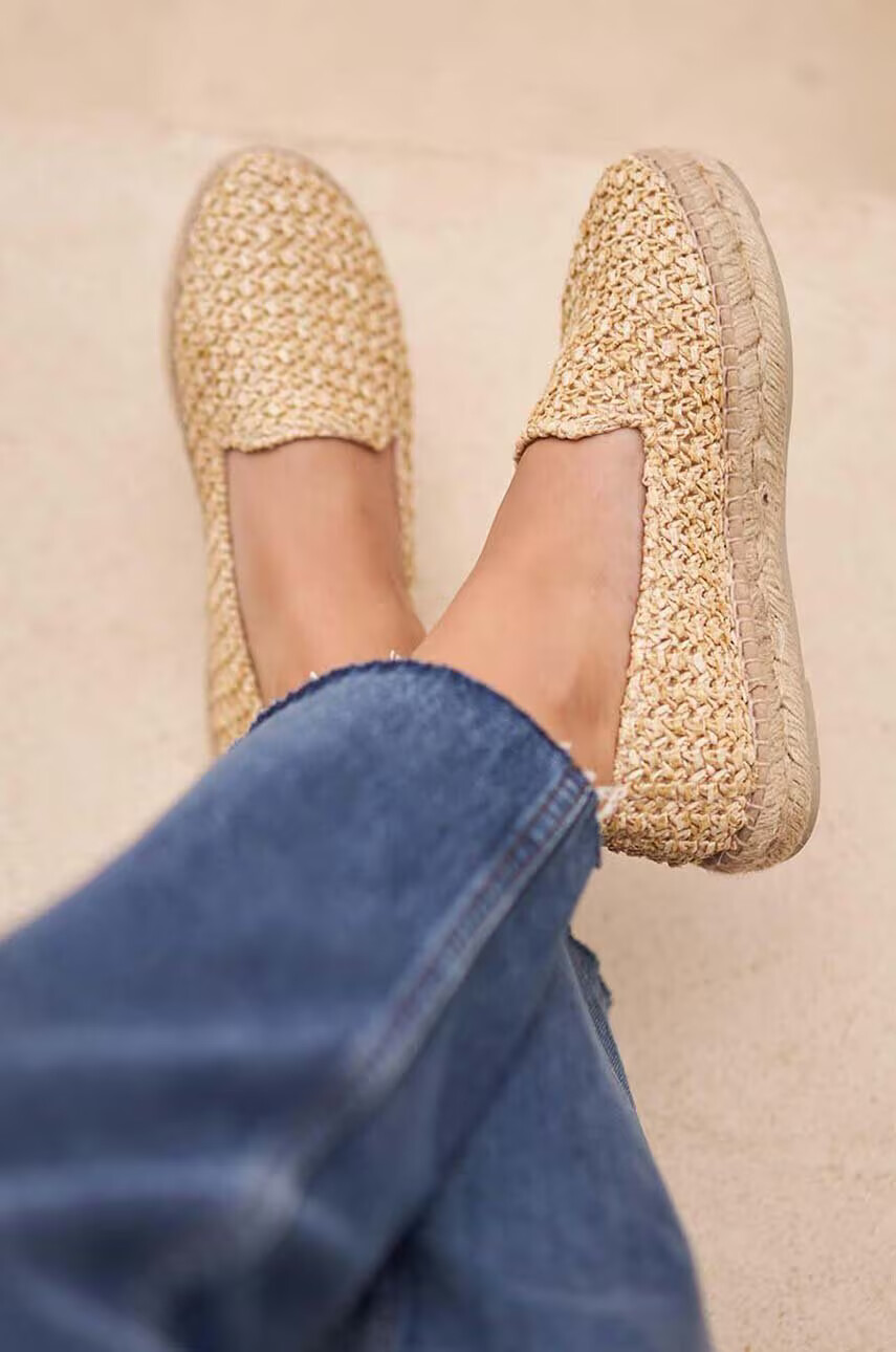 Manebi Еспадрили Flat Espadrilles в бежово V 2.7 N0 - Pepit.bg