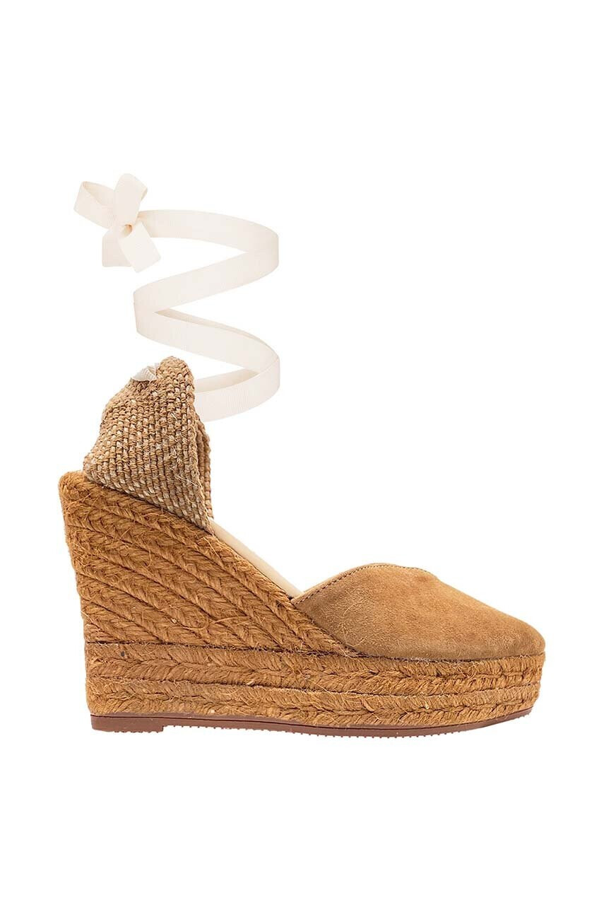 Manebi Еспадрили Heart-Shaped Wedge Espadrilles в кафяво R 2.0 WH - Pepit.bg