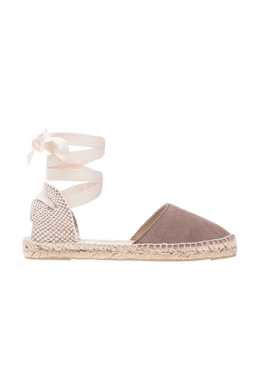 Manebi Велурени еспадрили Flat Valenciana Espadrilles в кафяво K 1.9 P0 - Pepit.bg