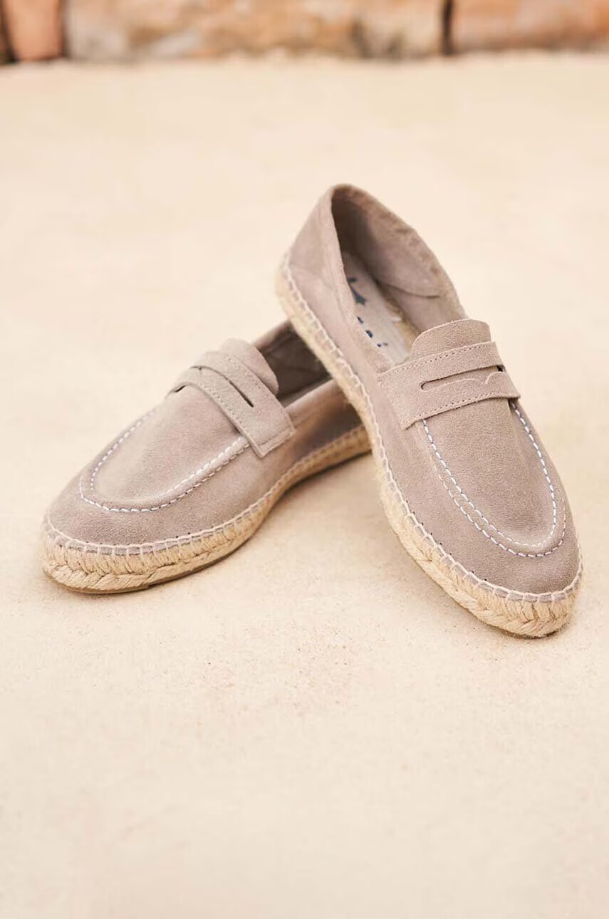 Manebi Велурени еспадрили Loafers Espadrilles в кафяво W 1.9 LW - Pepit.bg