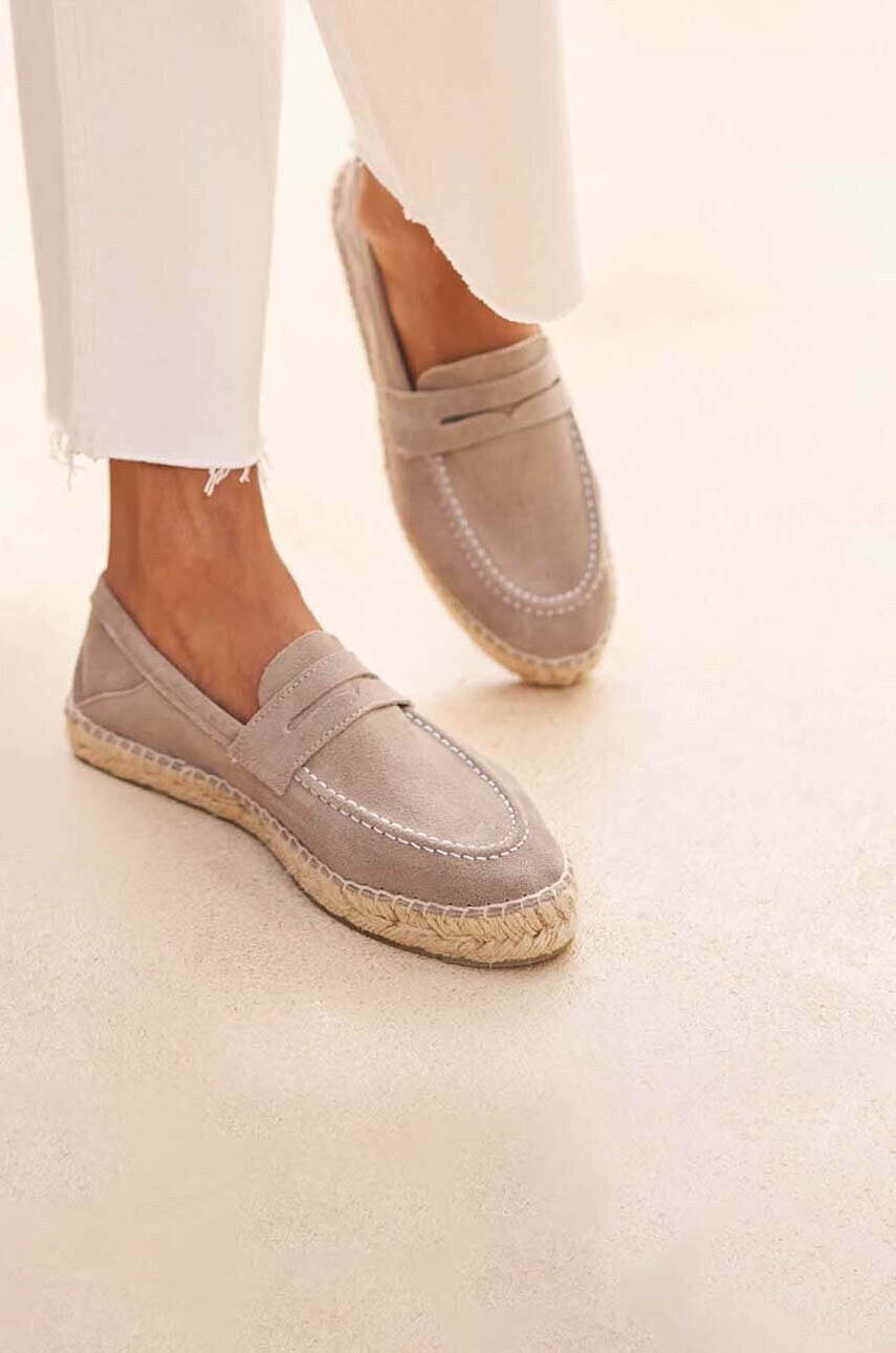 Manebi Велурени еспадрили Loafers Espadrilles в кафяво W 1.9 LW - Pepit.bg