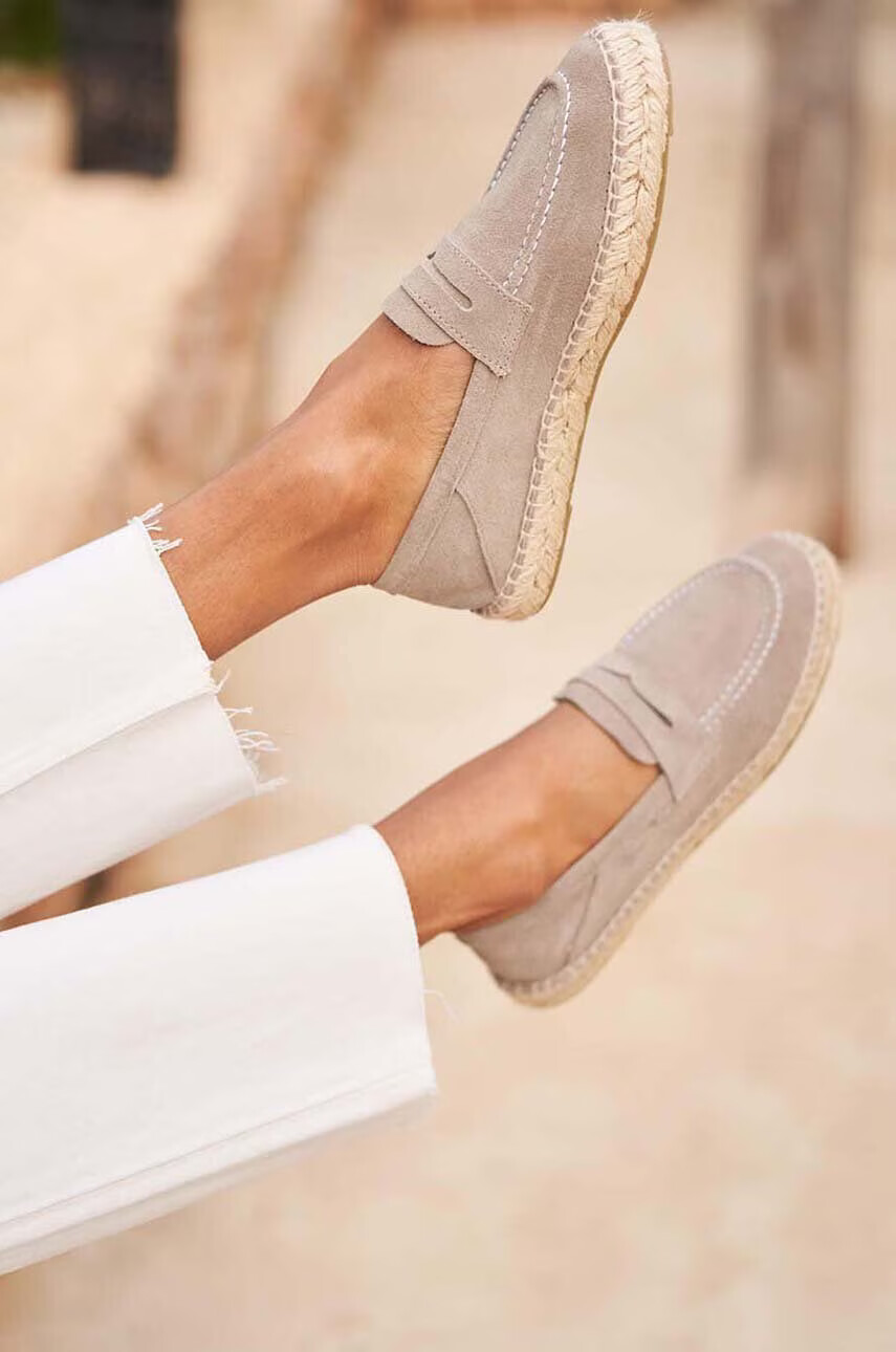 Manebi Велурени еспадрили Loafers Espadrilles в кафяво W 1.9 LW - Pepit.bg
