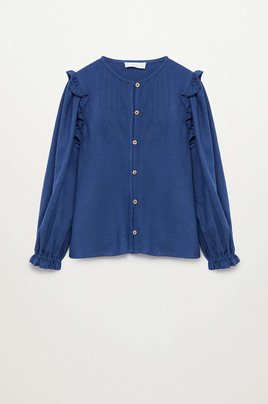 Mango Kids Детска блуза INDIGO - Pepit.bg