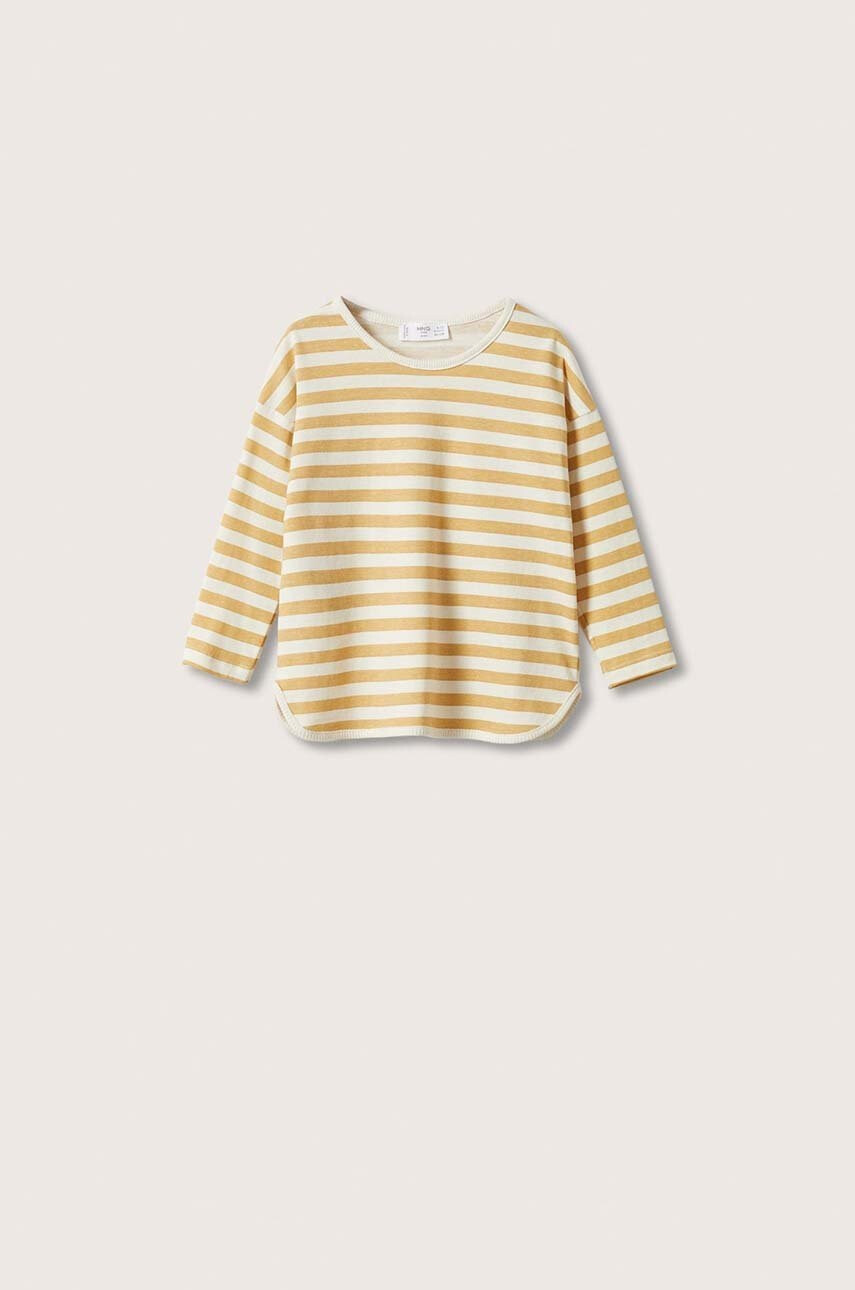 Mango Kids Детска блуза с дълги ръкави в бяло - Pepit.bg