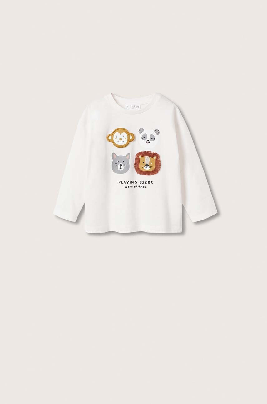 Mango Kids Детска блуза с дълги ръкави Animals - Pepit.bg