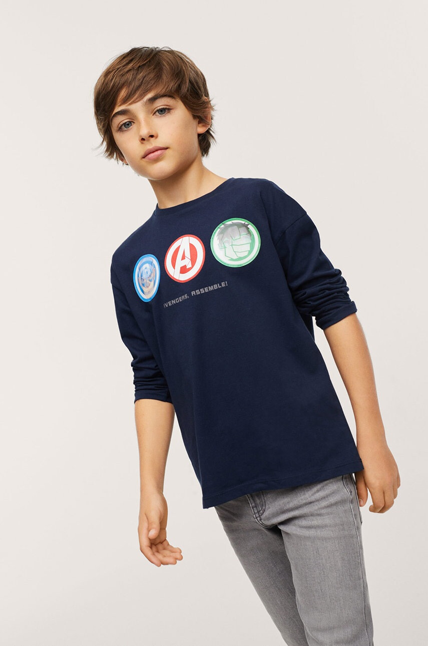 Mango Kids Детска блуза с дълги ръкави Icons - Pepit.bg