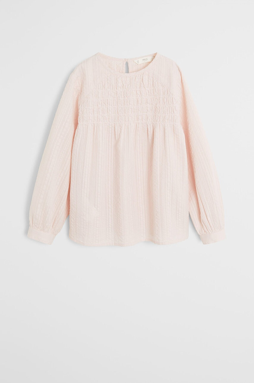 Mango Kids Детска блуза Topo 110-164 cm - Pepit.bg