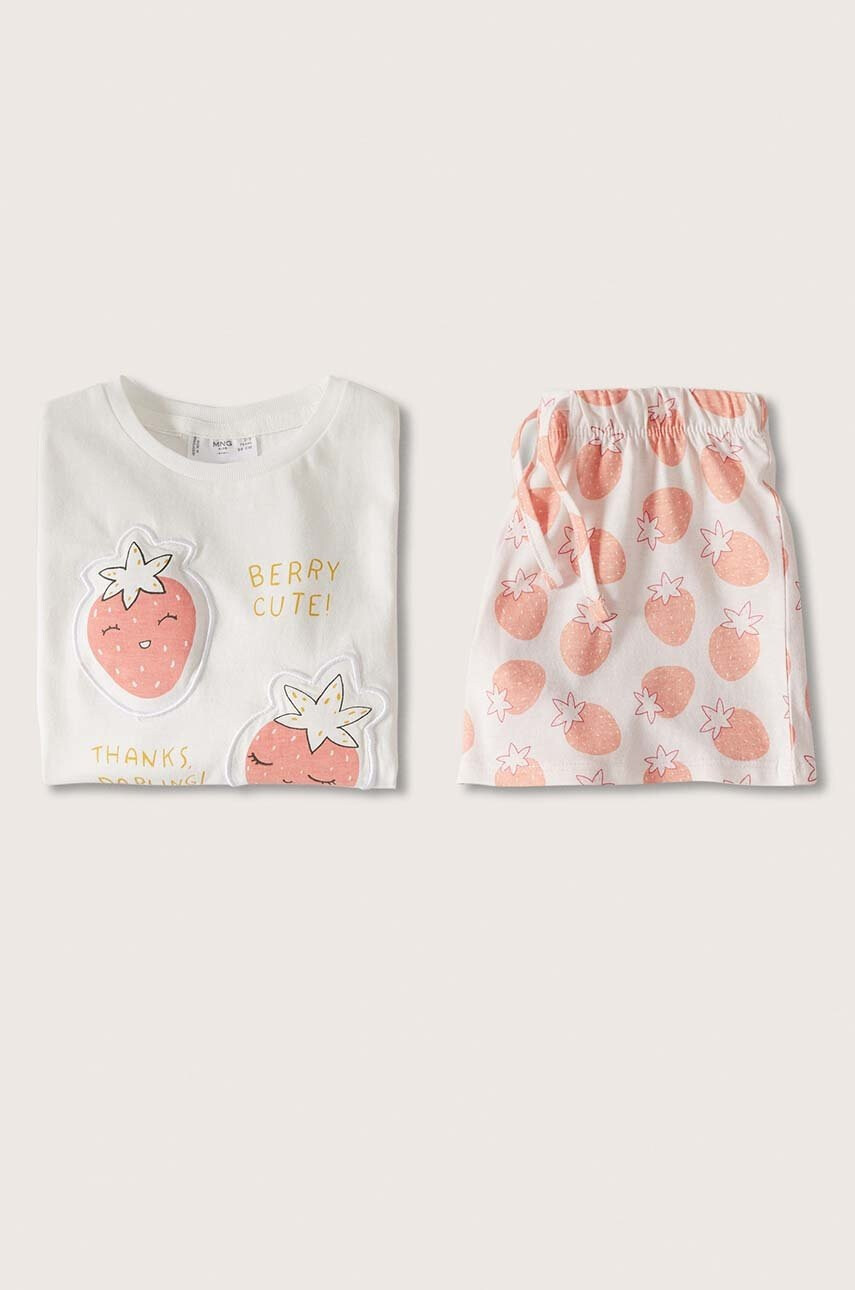 Mango Kids Детска памучна пижама Berryb - Pepit.bg